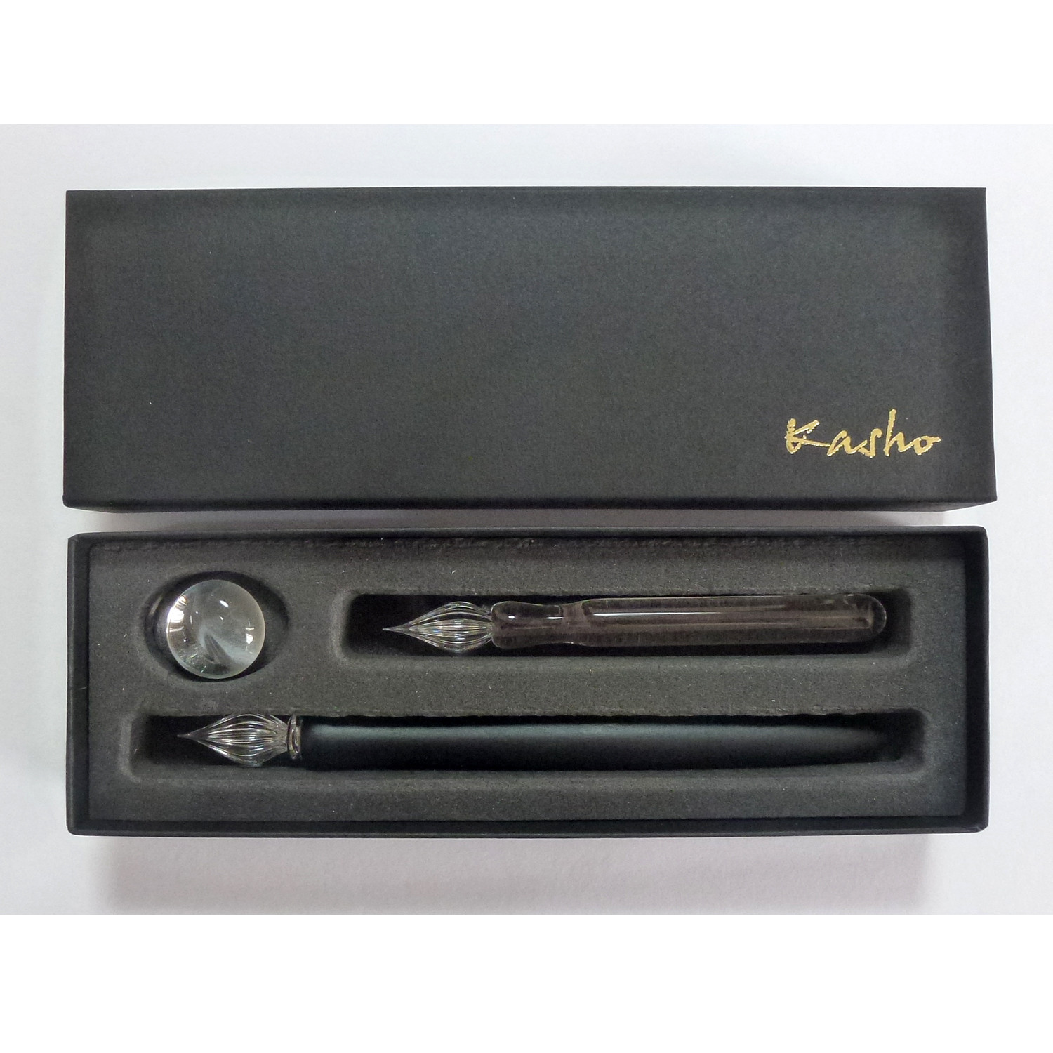 ウッドガラスペン プレミアム TWIN GIFT　WGP-１ TW-GIFT (ブラック)