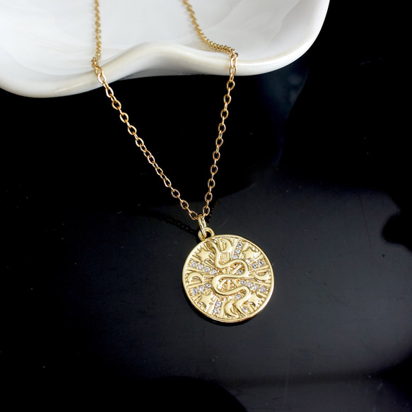 Mai Kuraki 25周年記念 コインネックレス 2025干支 巳年ヘビと夜空のコインネックレス ステンレスチェーン