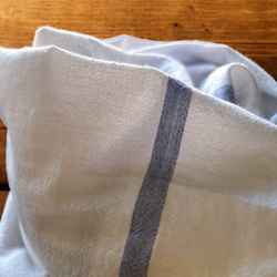 手紡ぎ手織り/93cm×170cm/ガムチャタオル/カディ/インド 8枚目の画像