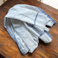 手紡ぎ手織り/93cm×170cm/ガムチャタオル/カディ/インド 3枚目の画像