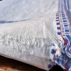 手紡ぎ手織り/93cm×170cm/ガムチャタオル/カディ/インド 9枚目の画像