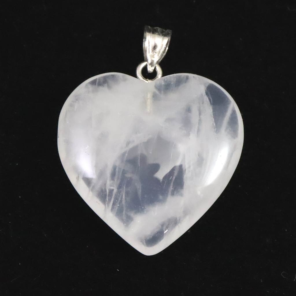 H&E社 サチャマニクォーツ  25mmハート ペンダント  6.5g　 #86140
