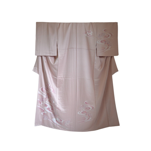 XL ,訪問着リメイク ワンピース ,和柄 正絹 シルク 着物リメイク