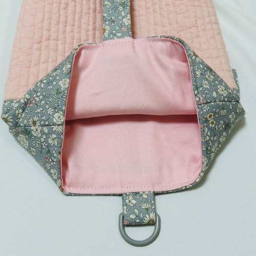☆送料無料☆上品可愛い♡花柄♡フリルつき♡ヌビレッスンバッグ