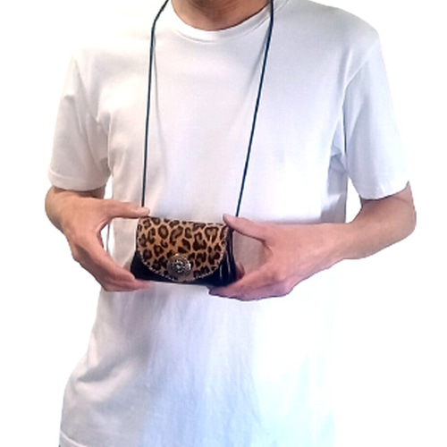 【専用です】本革レザーミニウォレットインディアン鹿革ブラウン牛革ゴローズ好きな方 専用です】本革レザーミニウォレットインディアン鹿革ブラウン