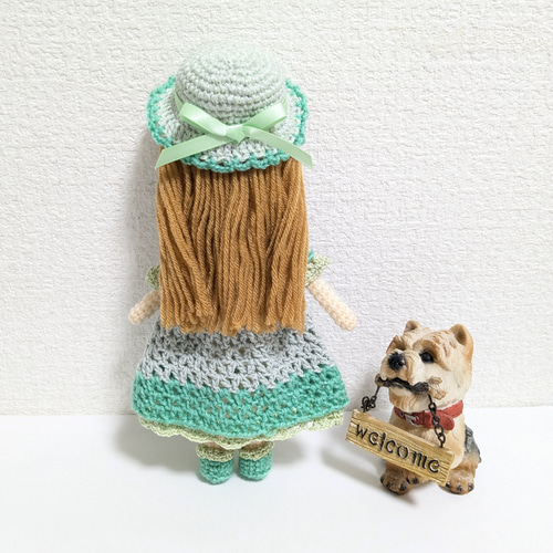 ✿〈受注制作〉野原の女の子 着せ替えあみぐるみ あみぐるみ