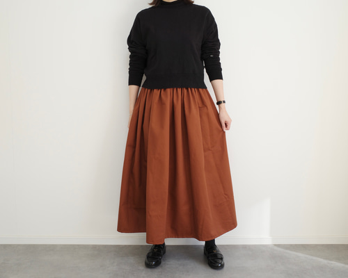 美品✨ ミューズ ロングスカート ブラウン 38リネン100 マキシ丈 美品✨ ミューズ ロングスカート ブラウン 38リネン100 マキシ丈