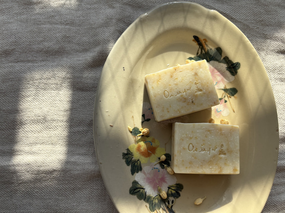 ジャスミン石鹸　Jasmine Soap  Savon de Jasmine ハンドメイド石鹸　【１個】 3枚目の画像