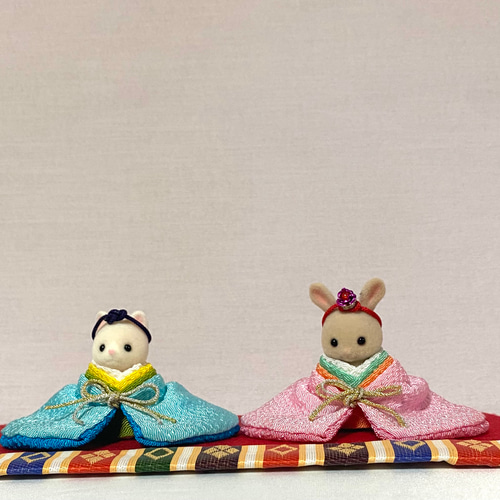 シルバニア赤ちゃん ひな祭り 着物着せかえ ひな人形・雛飾り 縫子mido