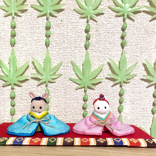 シルバニア赤ちゃん ひな祭り 着物着せかえ ひな人形・雛飾り 縫子mido