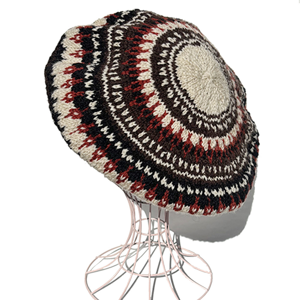 【ニットタム】フェアアイル ニットタム ベレー BROWN系