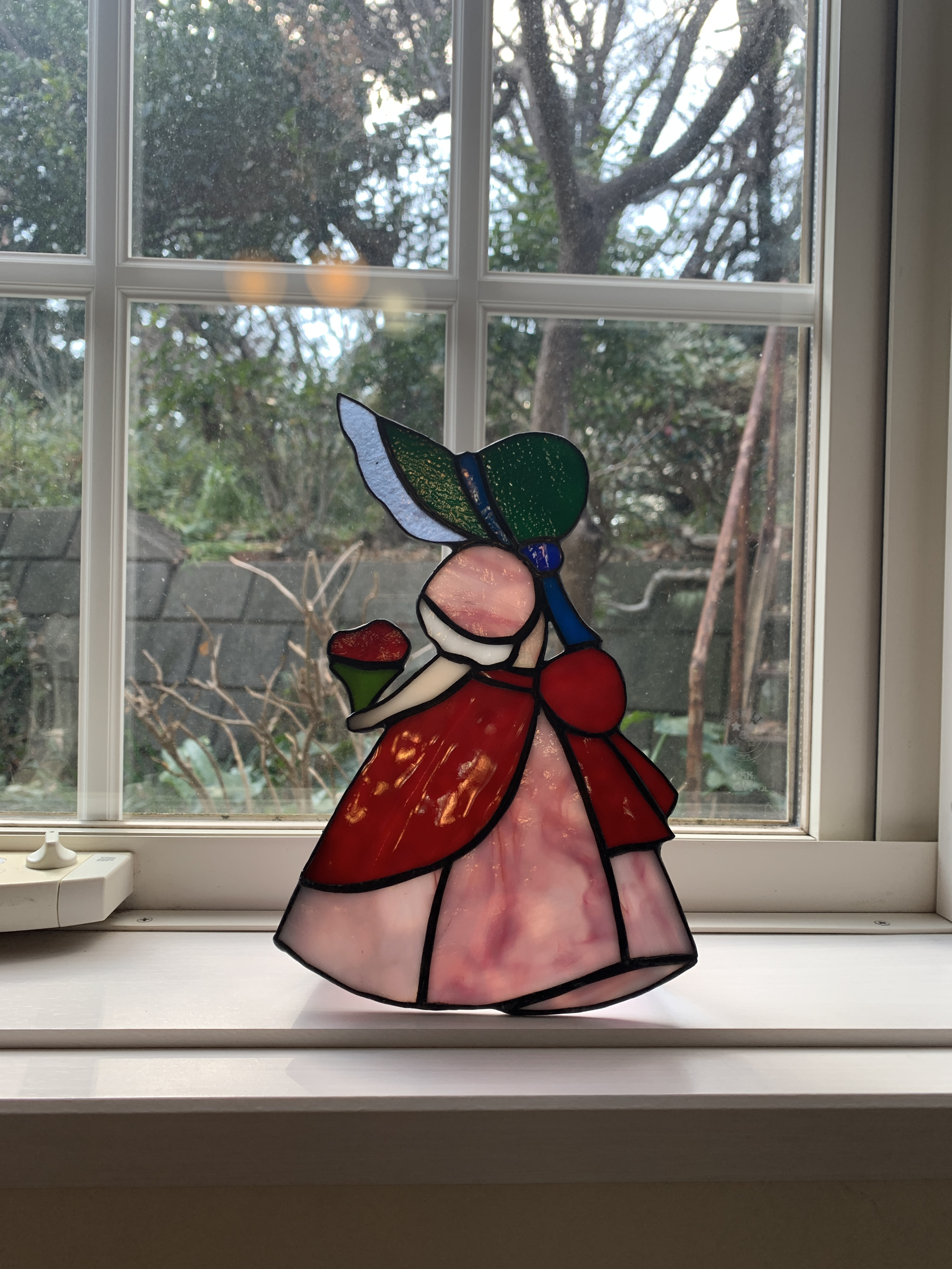 女の子のステンドグラス（大）