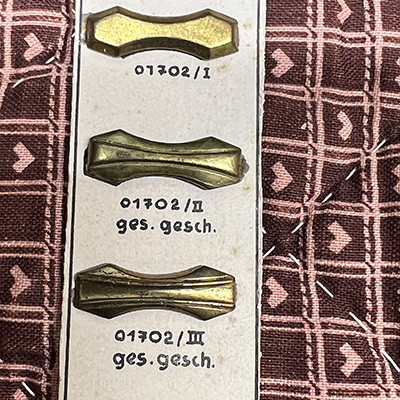 金色装飾金具3pcs（No.3357-3）