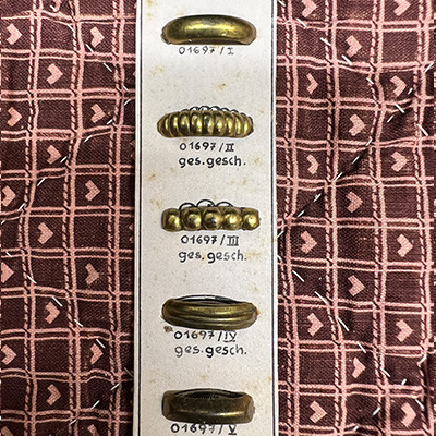 金色装飾金具5pcs（No.3357-4）