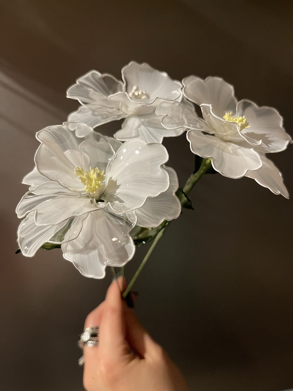 ホの花【3本セット】#ディップフラワー#ディップアート#アメリカン