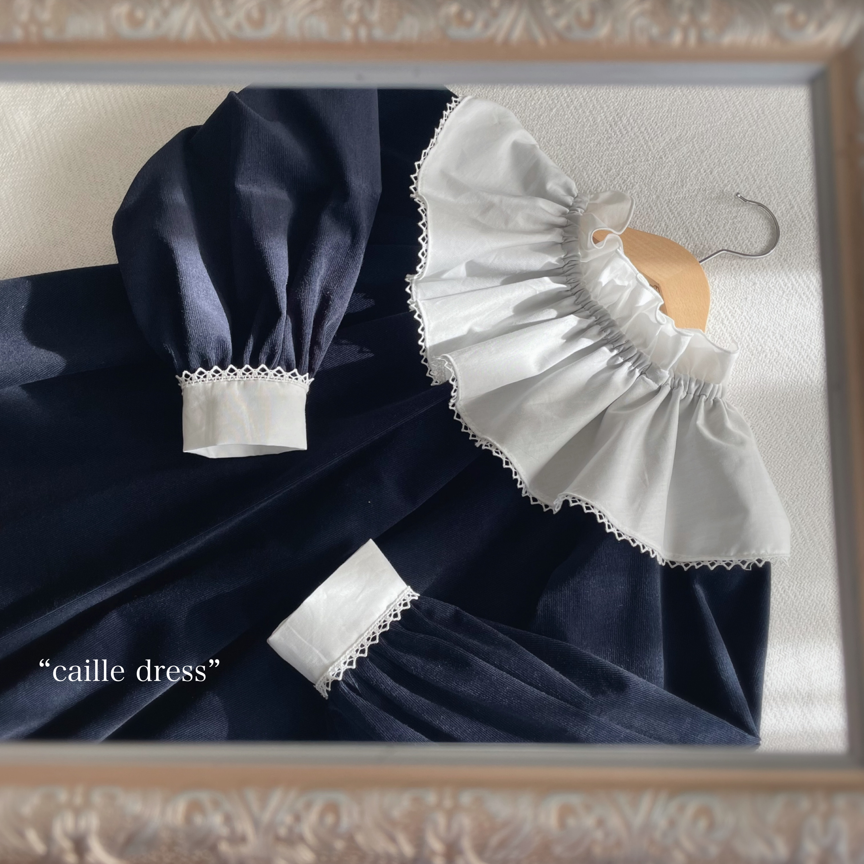 “caille dress” 130size とくべつな日のワンピース 卒園入学式　セレモニー