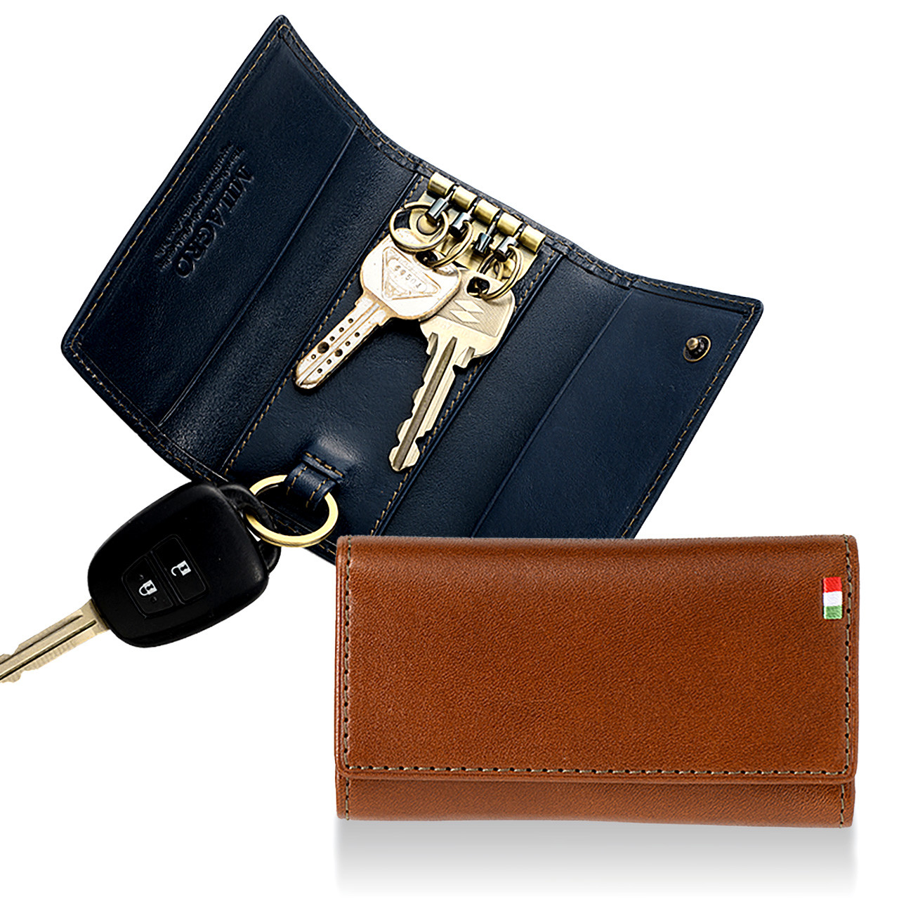 ミラグロ イタリアンレザー・4連キーケース コンパクト スリム ギフト 男女兼用 MILAGRO [CA-S-638]