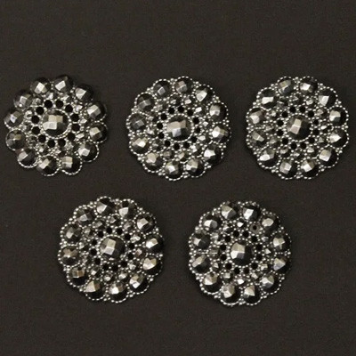 カットスチールボタン5pcs（No.1945）