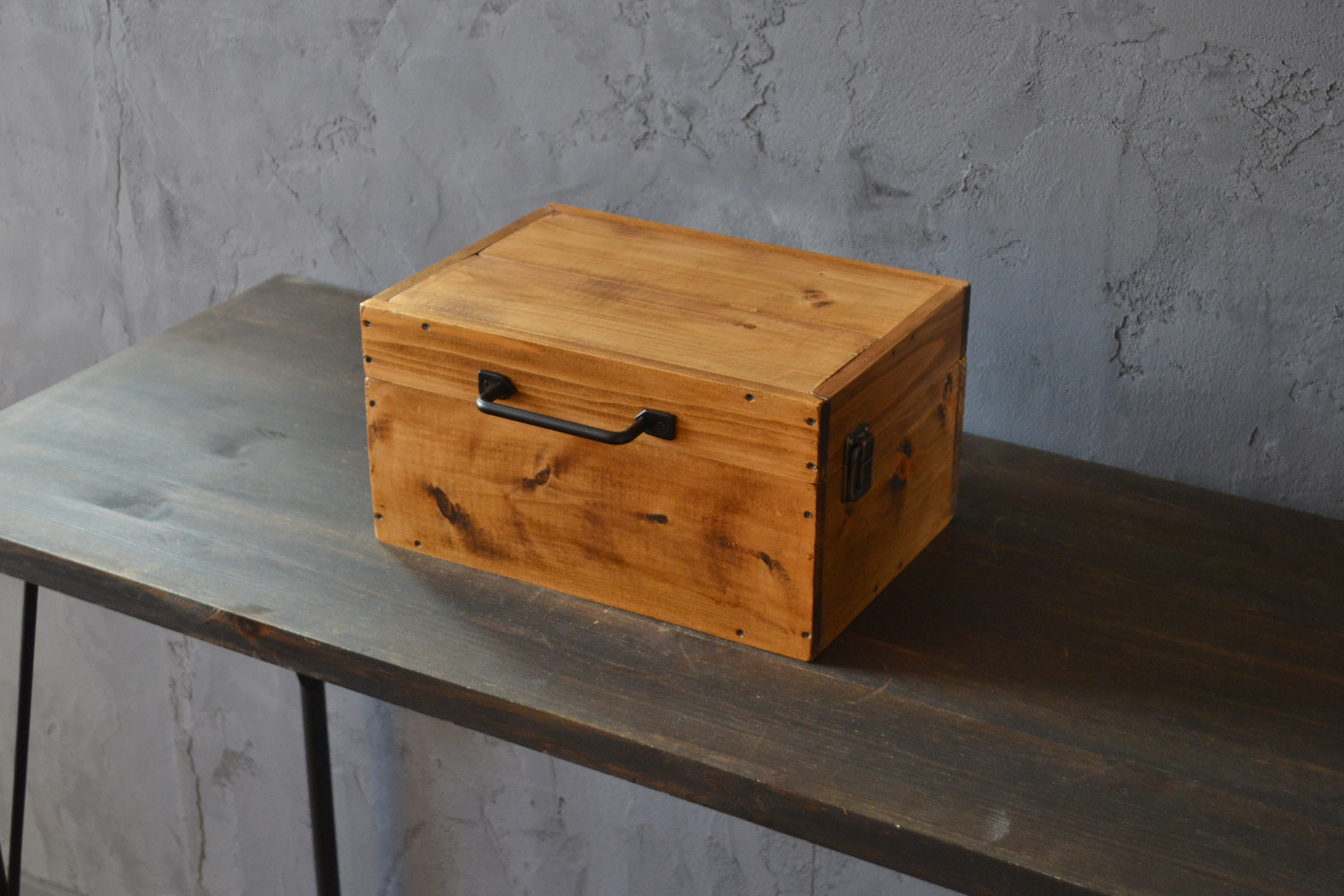 0310mito ≪木製ケース≫日本産ひのきのトランクBOX/Lサイズ