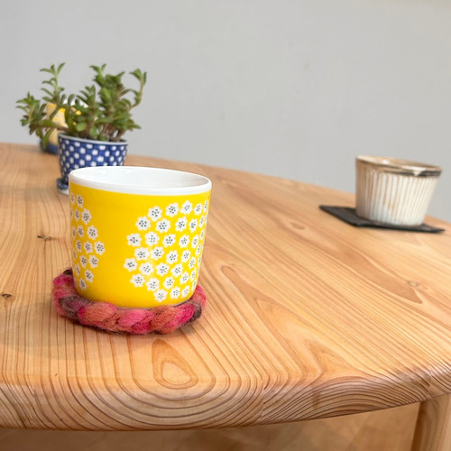 つい触りたくなる国産ヒノキの折畳みちゃぶ台】直径120㎝ 角が丸い