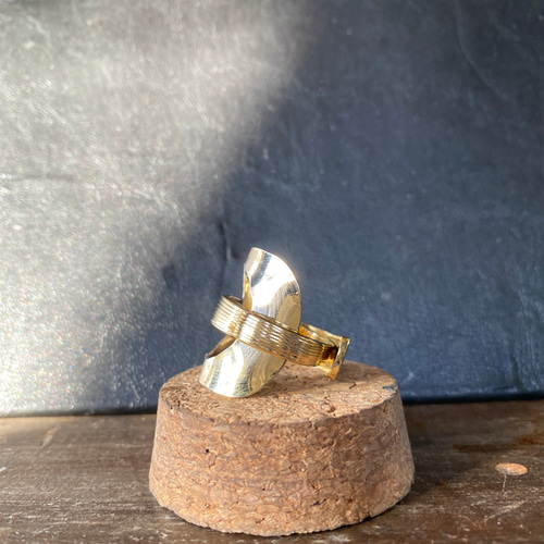 ハンドメイドリング シルバーアクセサリー スプーンリング