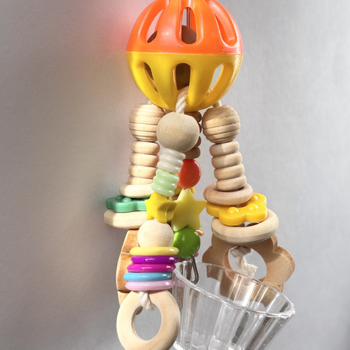 鳥のおもちゃ ☆カラフルメリーゴーランド☆ 【鳥 インコ おもちゃ