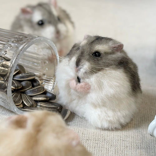 まんまるハムスターのぬいぐるみ《セミオーダー可》 ぬいぐるみ