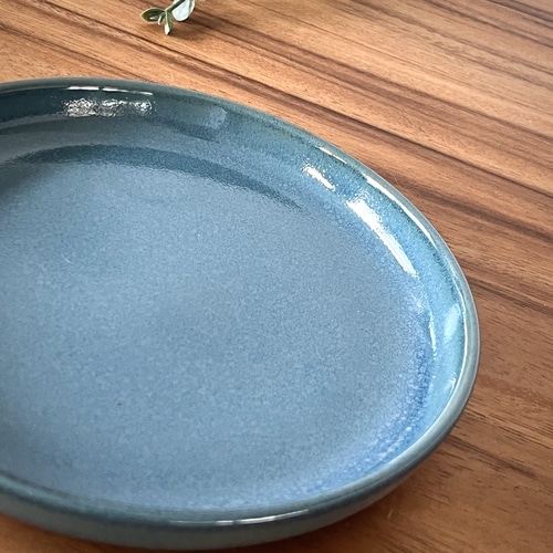 BleProブルポロ：くすみ深い青の情熱/地中海料理/セラドン焼き 円形