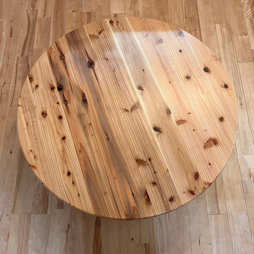 ちゃぶ台（１００年もの） 古家具 昭和レトロ 黒脚丸ちゃぶ台 | MANSIKKA antiquesMANSIKKA