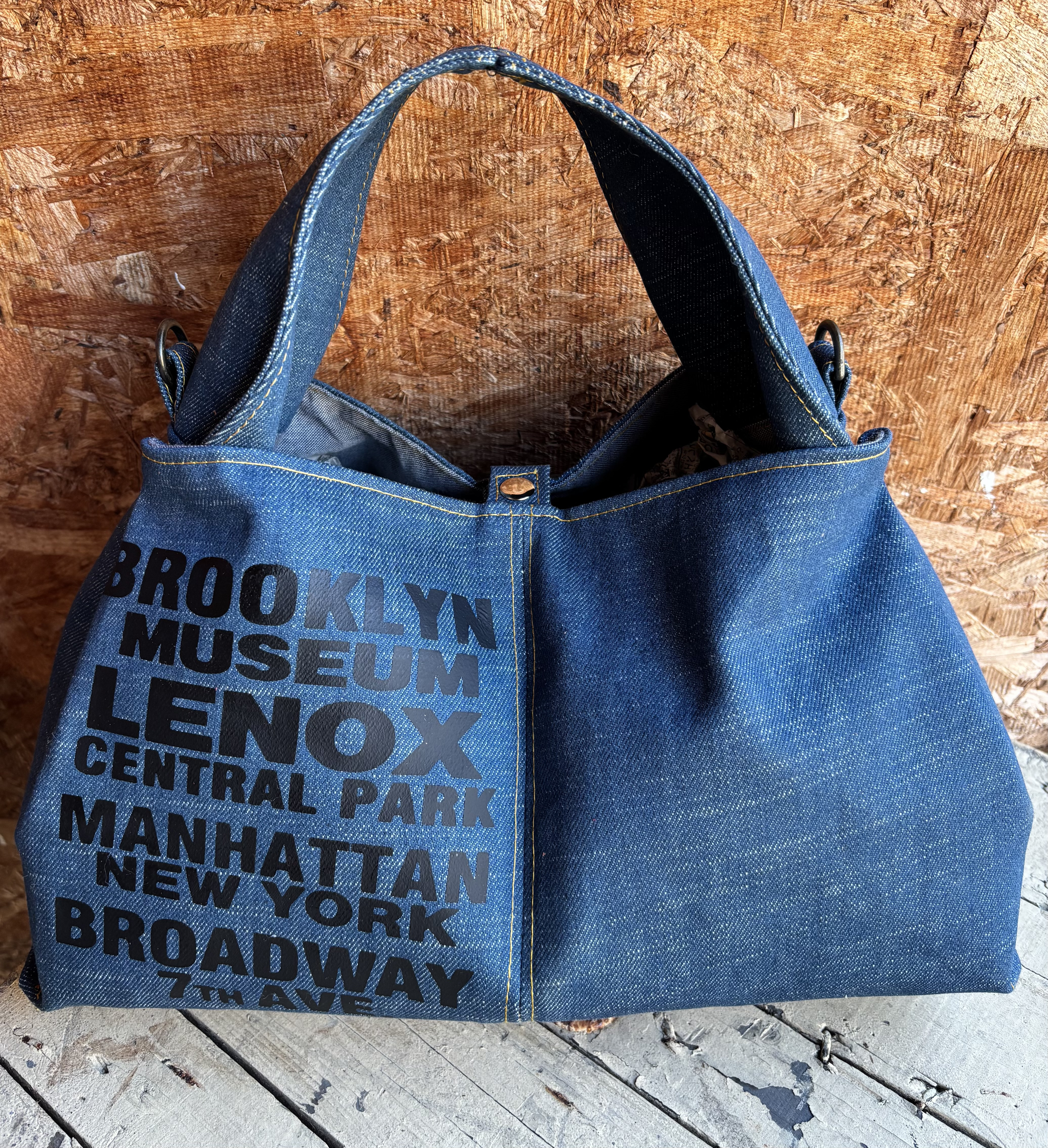 デニムトートバッグ ハンドメイド