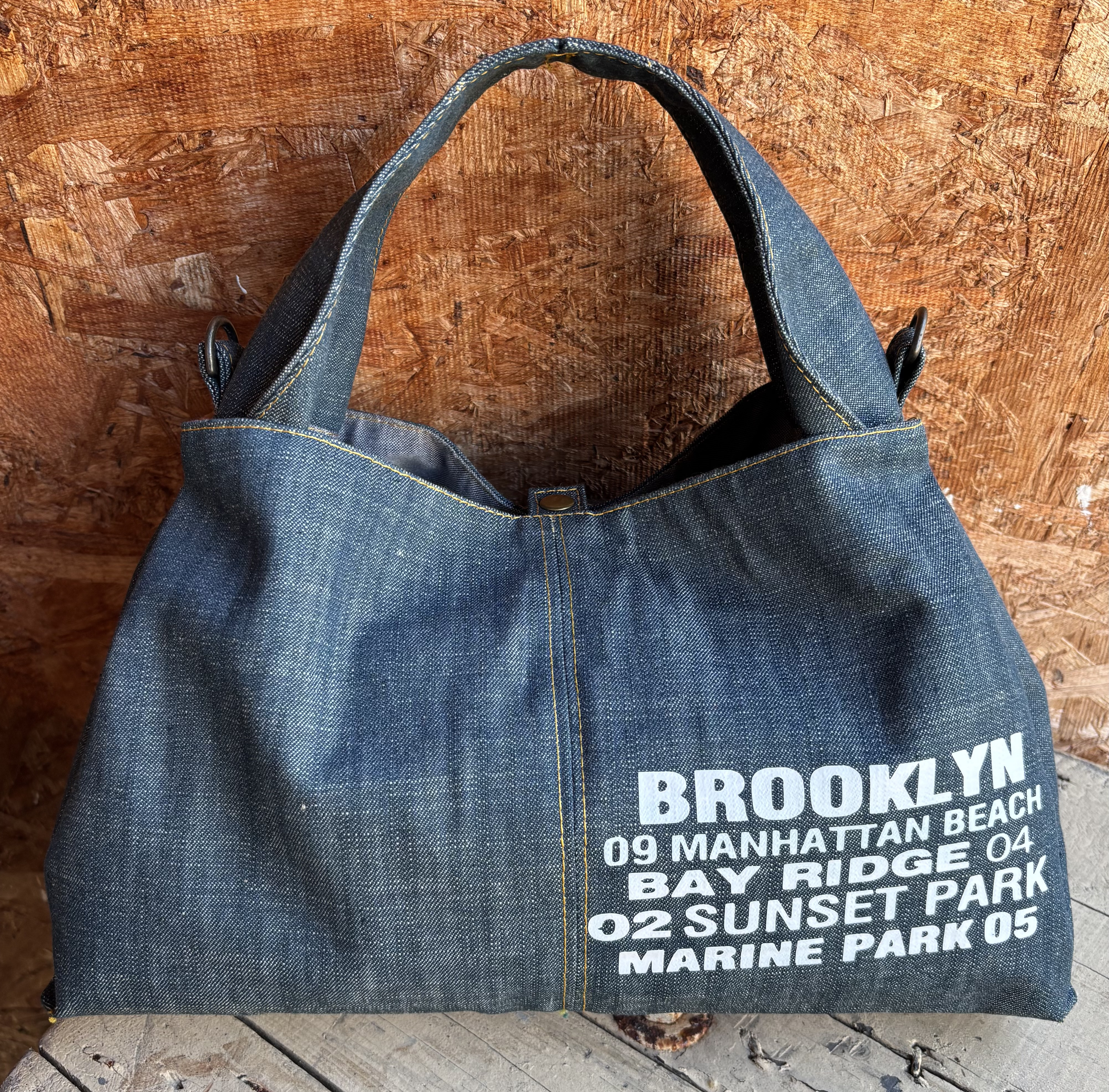 デニムトートバッグ ハンドメイド