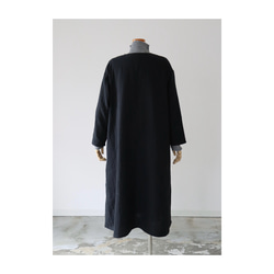 ふわふわ厚みが2倍／ゆったりリラックスワンピース／厚手ダブルガーゼワンピース／オーバーサイズ／ルームウェア／チャコール 16枚目の画像