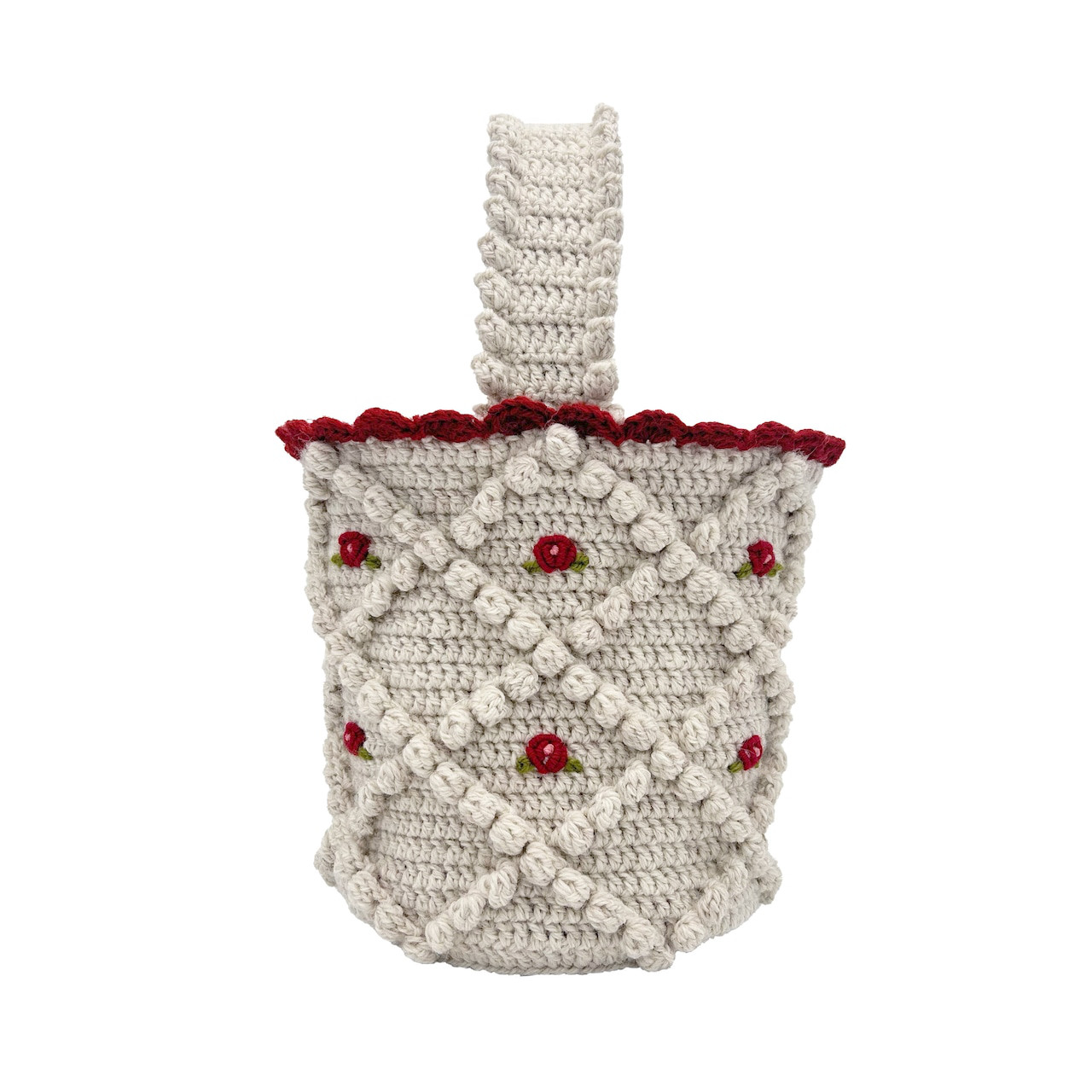 Tyrolean basket(natural×RD) チロリアンバスケット