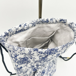 Lamp bag(toile de jouy) ランプ型巾着バッグ 7枚目の画像