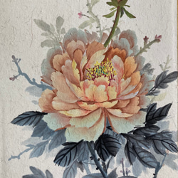 墨絵牡丹（牡丹の花の水墨画の写真素材・画像素材 Image
