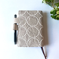 A5 ミナペルホネン タンバリン 手帳カバーケース ナチュラル