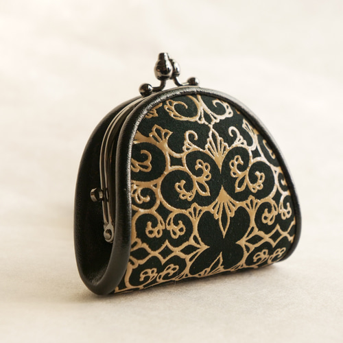 アイヌ文様×甲州印伝 ガマ口財布 【関根真紀 デザイン】 がま口 katak