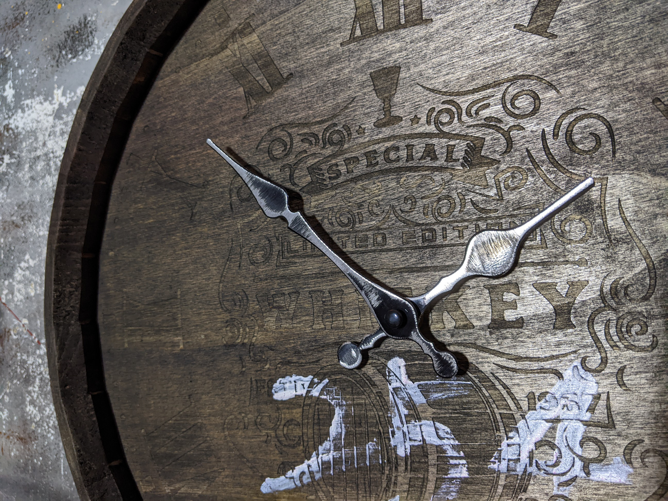 樽型 ウォールクロック 254  ウイスキー樽 壁掛け時計  ホグスヘッドバレル   #バレル  #店舗什器  #BAR