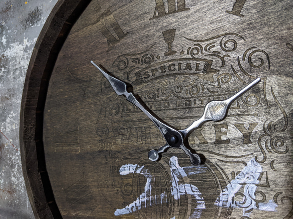 樽型 ウォールクロック 254 ウイスキー樽 壁掛け時計 ホグスヘッドバレル 樽型 ウォールクロック 254 ウイスキー樽 壁掛け時計