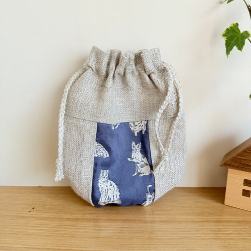 リバティ ミニ 巾着