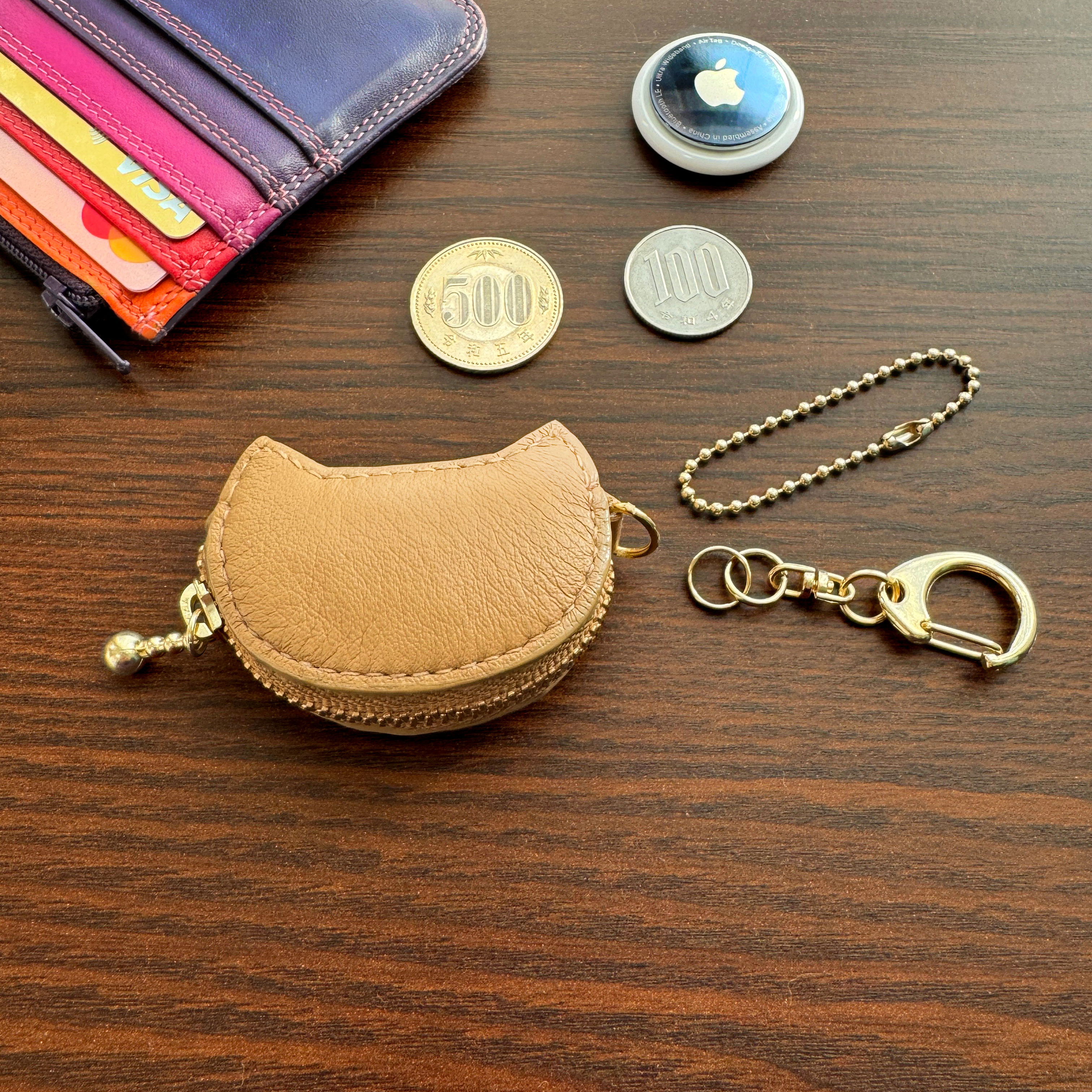 カルディ　コインパース　ファスナー　ポーチ　ピンク　猫足跡　新品未使用 kate spade NEW YORK ケイトスペード 小銭入れ katespade