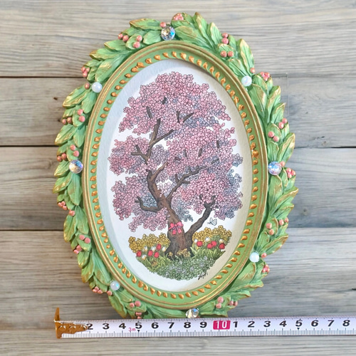 特集掲載】受注制作 原画「桜と春の微笑みの木」ペン画 植物の