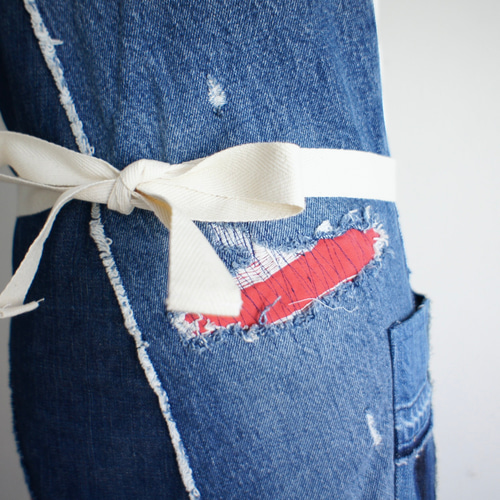 ap-251 パッチワークデニムエプロン ユニオンジャック エプロン C d c