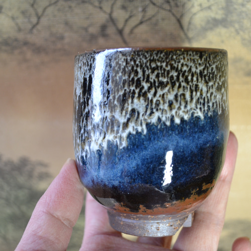 ギフト特割！】◇孔雀釉 豪華ペア湯呑み 湯呑み茶碗2個セット(ブラザー