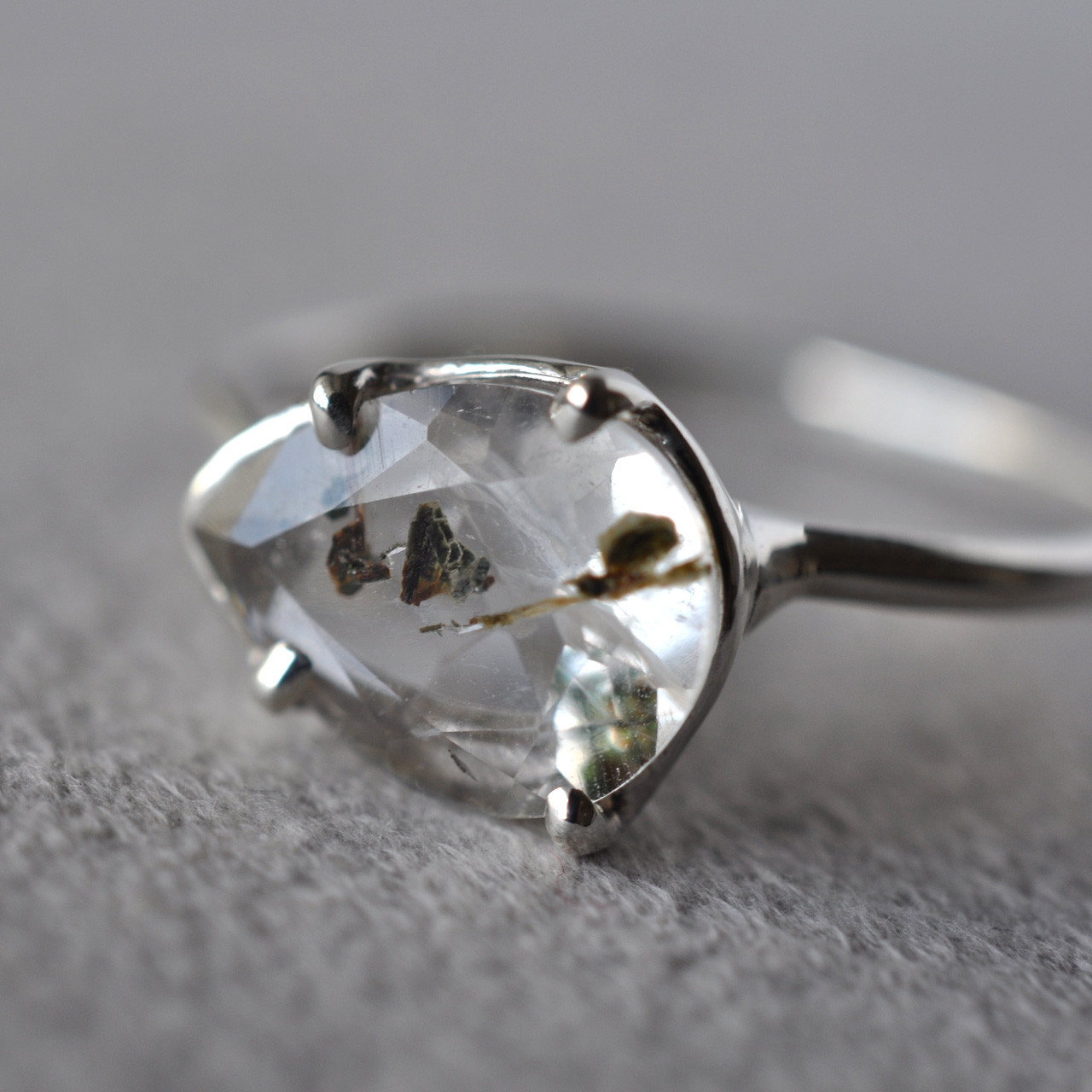 Mica in Quartz Ring マイカインクォーツ シルバーリング