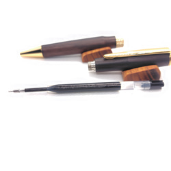 黒檀の回転式ボールペン 7枚目の画像