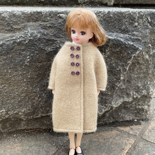 リカちゃんハンドメイド服　みけねこ L23015 リカちゃん ブライス ハンドメイド 服 レインコート