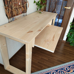 140×45×70 カウンターテーブル・ウッドレッグ《ナチュラル