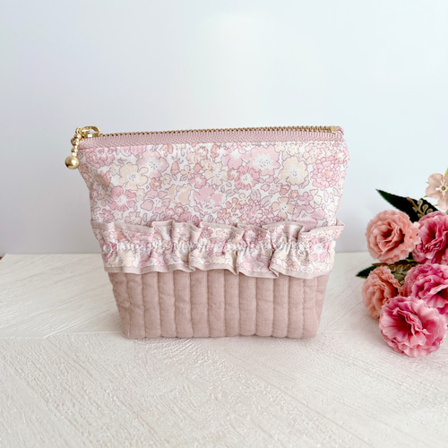 リバティ × ヌビ ポーチ （ラメ入り ミシェル） ポーチ cocomo 通販