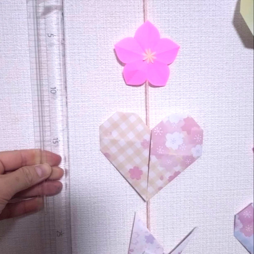 ③ 吊るし飾り（大）　ひな祭り　お雛様　桃の節句　壁飾り 紫 momo-009mini1.jpg